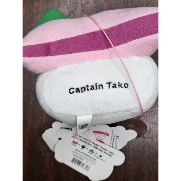 Yammy Yammy Captain Tako Sushi Large Pirate Stuffed Plush Cute Kawaii 2011 - Picture 6 of 7